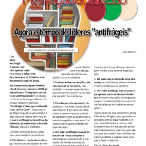 06 a 12 de outubro de 2024 - Agora é tempo de líderes antifrágeis