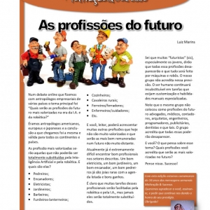 08 a 14 de fevereiro - As profissões do futuro