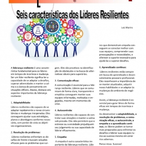 14 a 20 de julho de 2024 - Seis características dos líderes resilientes