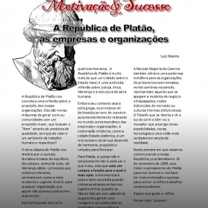 09 a 15 de novembro - A república de Platão, as empresas e organizações