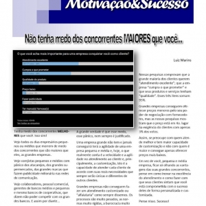 28 de abril a 04 de maio 2024 - Não tenha medo dos concorrentesmaiores que você