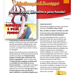  04 a 10 de janeiro - Neste 2026, acredite e pise fundo!