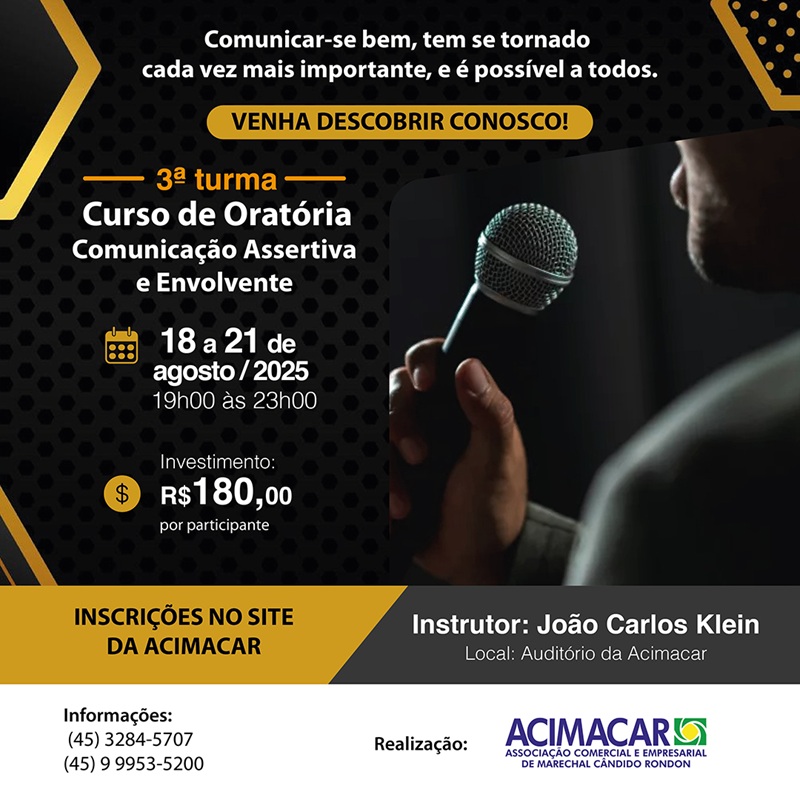 Curso: Oratória - Comunicação Assertiva e Envolvente 