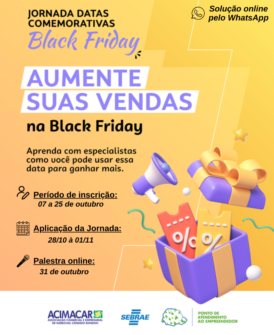 Jornada Online Datas Comemorativas - Black Friday